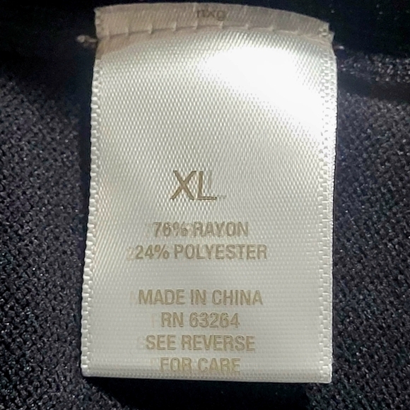 Westport Cold Shoulder Studded Black Knit Pop Over Sweater (XL) - Picture 7 of 11